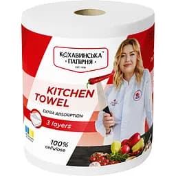 Рушник паперовий Кохавинська папірня Extra Absortion білий 