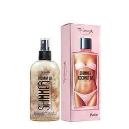 Масло для тела солнцезащитное SPF15 Top Beauty Coconut Oil с шиммером, 200 мл