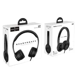 Навушники Hoco W21 Graceful charm wire control headphones Black - мініатюра 3