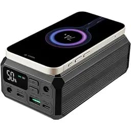УМБ Sandberg 27000mAh Laptop DC12–24v 84W,100W PD, QC3.0, USB-A, 2xDC, 2xUSB-C, QI-10W, PowerThru - мініатюра 5