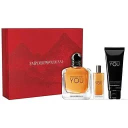 Набір Giorgio Armani Emporio Stronger With You 100 мл туалетна вода 15 мл міні 75 мл гель для душу