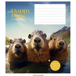 Тетрадь ученическая Wild selfie Школярик 012-3352K-2 в клетку 12 листов