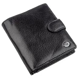 Невеликий шкіряний гаманець ST Leather 18832 чорний