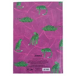 Книга записна Axent Leopard A4 в клітинку 96 аркушів рожева (8422-555-A) - мініатюра 4