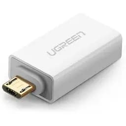 Адаптер OTG перехідник Ugreen Us195 Micro USB to USB 2.0 (30529) білий