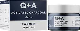 Маска для обличчя Детокс Q+A Activated Charcoal Face Mask 50 г - мініатюра 2