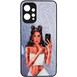 TPU+PC чехол Epik Prisma Ladies для Xiaomi Redmi 12 Black in White