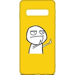 Чохол-накладка Toto Cartoon Soft Silicone TPU Case Samsung Galaxy S10+ FK 2 Yellow