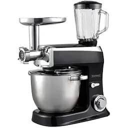 Кухонний комбайн Royalty Line PKM 2100BG 2100 Вт чаша 7.5 л тістоміс + м'ясорубка + блендер чорний