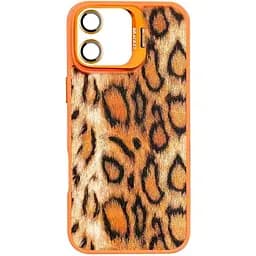 Чохол Epik TPU+PC Wild Leopard with MagSafe and Lens для Apple iPhone 17 (6.3) Orange