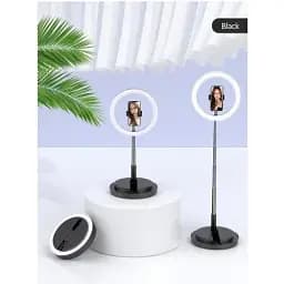 Тримач з кільцевим освітленням Usams US-ZB120 Stretchable foldable holder fill light 168 см білий - мініатюра 2