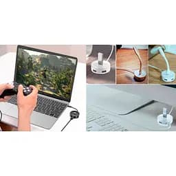 USB-хаб Baseus Round Box 4-Port USB-A Black 0.1 м [CAHUB-F01] [77939] - мініатюра 8