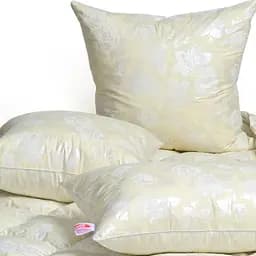 Подушка пухова MirSon Extra №107 середня 50х50 см шампань (2200003279528) - мініатюра 5
