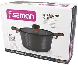 Каструля Fissman Diamond Grey Ø24хØ18х12 см kuh0007783 - мініатюра 5
