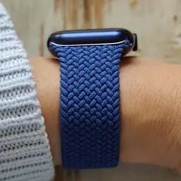 Ремінець Braided Solo Loop Band для Apple Watch 38/40/41mm Atlantic Blue Size 4 132mm [53999] - мініатюра 4