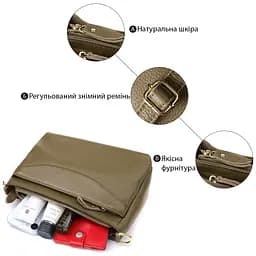 Шкіряна сумка Vintage із щільним дном для жінок 27х16х11 см sum0027630 - мініатюра 4
