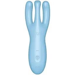 Вибратор для клитора Satisfyer Threesome 4 14 см голубой
