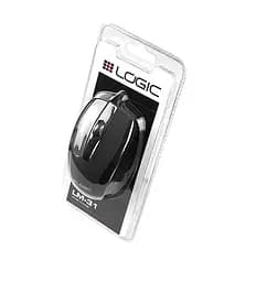 Мишка LogicConcept LM-31 бездротова 1200dpi 3 кнопки USB чорна - мініатюра 4
