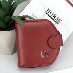 Кошелек женский кожаный маленький Horse Imperial 001B красный