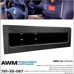 Карман 1 DIN для автомобилей Volkswagen, Skoda, Seat, Mercedes AWM 781-35-067 - мініатюра 5