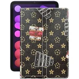 Чохол StatusCASE з екошкіри для планшету Apple iPad Mini 6 2021 Луі-Вітон-коричневий