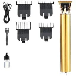 Машинка для стрижки волосся VGR-065 професійна бездротова з насадками жовта (41245-065_612)