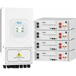 Система зберігання енергії Deye SUN-6K-SG05LP1-EU 6kW + 4 АКБ SE-G5.1 Pro-B 20.4 kWh (51.2V/100Ah/5120Wh) [159314]