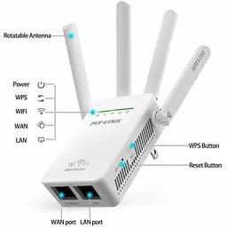 Підсилювач WiFi сигналу ретранслятор Wi-Fi Pix-Link LV-WR09Q 2.4 GHz репітер точка доступу (18621) - мініатюра 5