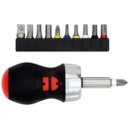 Мини-отвертка Wurth Zebra с трещоткой и набором бит 11 шт. (061363050)