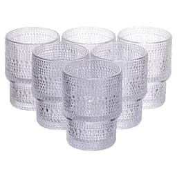 Набор стеклянных стаканов 6 штук по 200 мл для напитков из толстого стекла Прозрачный Yiwu HP-19-178-1