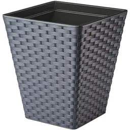 Горщик для квітів Form-Plastic Rattana квадро-40 41 л антрацит (3880-014)