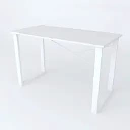 Письмовий стіл Ferrum-decor Драйв 750x1400x600 Білий метал ДСП Біле 16 мм (FRD-103143)