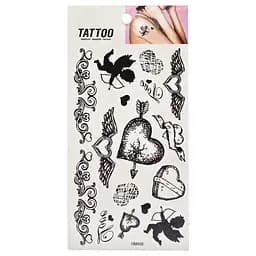 Тимчасове татуювання Black hearts Tattoo 1020-HM459