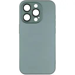 Чохол-накладка скляний матовий із захистом камери Matte AG-Glass iPhone 14 Cangling Green