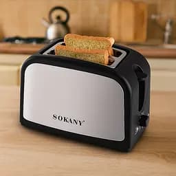 Тостер Sokany HJT-008S з режимом підігріву, чорний Sokany HJT008SBST - мініатюра 5