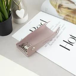 Подарунковий набір жіночий Handycover №63 (нюдовий) обкладинка на документи + обкладинка на паспорт + ключниця - мініатюра 8