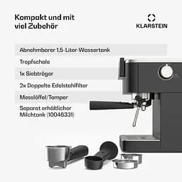 Кавоварка Klarstein SteelPresso Touch (10046502) - мініатюра 2