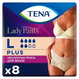 Урологічні труси для жінок Tena Lady Pants Plus L 8 шт.