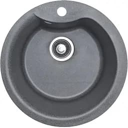 Кухонная мойка Adamant WAVE серая d 485x210 мм, без крыла d 48