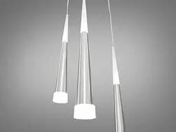 Люстра стельова LED Diasha 3002/3SV, 14W, 3 лампи, регульована висота, сучасний стиль для сходової клітини - мініатюра 3