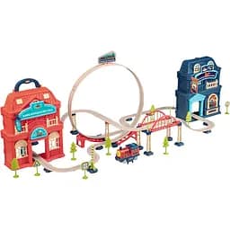 Игровой набор Otamanko Храбрый Паровозик трюковая железная дорога 142 детали