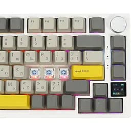 Клавіатура Epomaker AK820 Pro Flying Fish White механічна бездротова (AK820-PRO-W-FF) - мініатюра 11