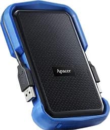 Зовнішній жорсткий диск 2.5" USB 1.0TB Apacer Apacer AC631 Black/Blue (AP1TBAC631U-1) - мініатюра 2