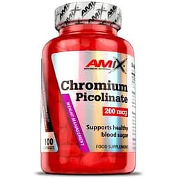 Витамины и минералы AMIX Chromium Picolinate 200 mcg, 100 капсул