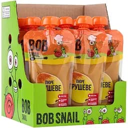 Пюре фруктовое Bob Snail Груша, пастеризованное 2.5 кг (10 шт. по 250 г)