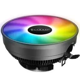 Кулер для процесора Pccooler E126M PRO чорний алюміній 1x120 мм RGB для Intel 1700/1200/115x AMD AM5/AM4 висота 70 мм