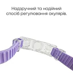 Окуляри для плавання Renvo Javari Уні Anti-fog Фіолетовий, Білий OSFM (2SG300-09) - мініатюра 5