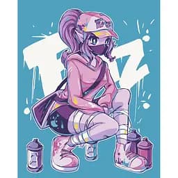 Картина за номерами ArtCraft Style girl 40x50 см (10218-AC)