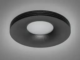 Якісний круглий точковий світильник серія "Аluminium", чорного кольору