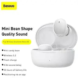 Навушники Baseus True Wireless Earphones Bowie E2 (NGTW090002) білі - мініатюра 6